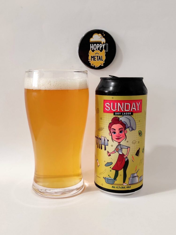 hoppymetal cervezanía sunday dry lager